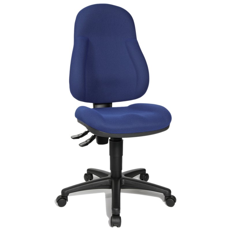 Topstar bureaustoel Wellpoint 10 P, zwart, permanentkontact-mechaniek, 110 kg draagkracht